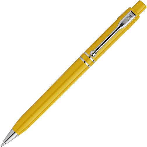Kugelschreiber Raja Chrome Hardcolour , gelb, ABS & Metall, 14,00cm (Länge), Bild 2
