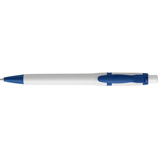 Kugelschreiber Olly Hardcolour , weiss / hellblau, ABS, 13,80cm (Länge), Bild 3