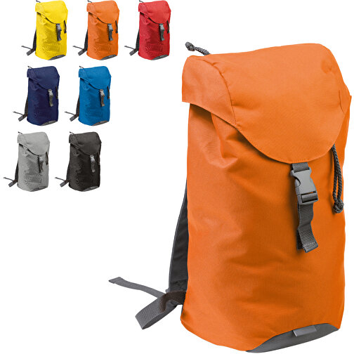 Sportbackpack XL , orange, PolJater, 25,00cm x 47,00cm x 18,00cm (Länge x Höhe x Breite), Bild 2