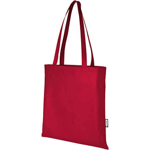 Zeus Non Woven Große Tragetasche 6L Aus GRS Recyclingmaterial 6 L , rot, GRS zertifiziertes recyceltes Polyester, 80 g/m2, 38,00cm x 40,00cm (Länge x Höhe), Bild 1