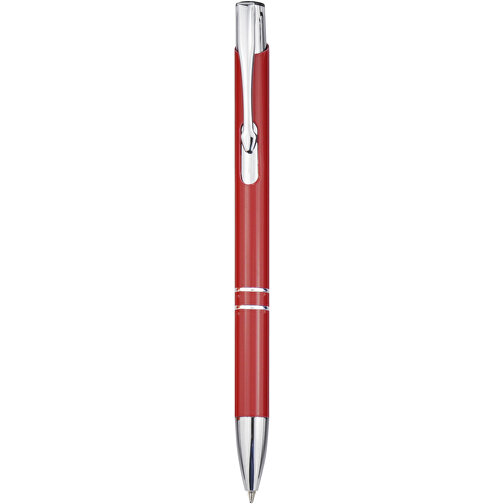 Moneta Kugelschreiber Aus Recyceltem Aluminium , rot, Recycled Aluminium, ABS Kunststoff, Eisen, 13,60cm (Länge), Bild 6