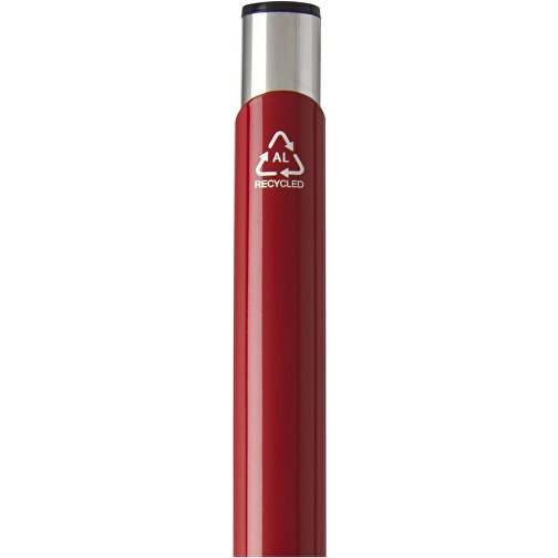 Moneta Kugelschreiber Aus Recyceltem Aluminium , rot, Recycled Aluminium, ABS Kunststoff, Eisen, 13,60cm (Länge), Bild 8