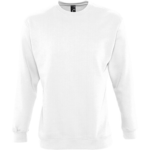 Sweatshirt - New Supreme , Sol´s, weiss, Mischgewebe Polyester/Baumwolle, S, 68,00cm x 51,00cm (Länge x Breite), Bild 1