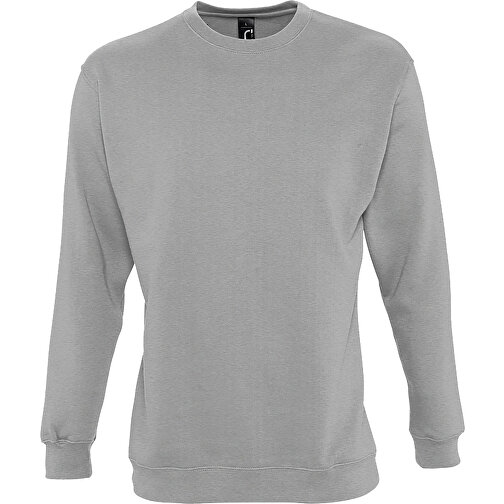 Sweatshirt - New Supreme , Sol´s, graue melange, Mischgewebe Polyester/Baumwolle, XS, 67,00cm x 48,00cm (Länge x Breite), Bild 1