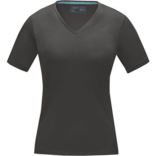 Kawartha T-Shirt Für Damen Mit V-Ausschnitt , Green Concept, storm grey, Single jersey Strick 95% Bio Baumwolle, 5% Elastan, 200 g/m2, XXL, , Bild 3