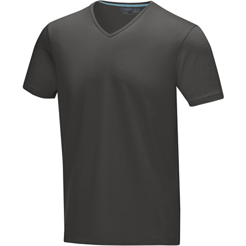 Kawartha T-Shirt Für Herren Mit V-Ausschnitt , Green Concept, storm grey, Single jersey Strick 95% Bio Baumwolle, 5% Elastan, 200 g/m2, XXXL, , Bild 1
