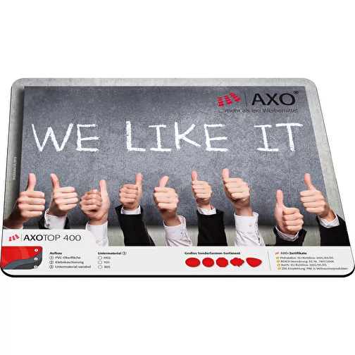 Sous-main AXOPAD® AXOTop 500, 42 x 29,7 cm rectangulaire, épaisseur 1,5 mm, Image 1