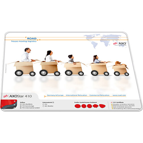 AXOPAD® Podklad na biurko AXOStar 510, 42 x 29,7 cm, prostokatny, grubosc 1,75 mm, Obraz 1