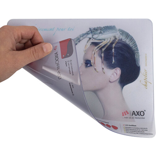 AXOPAD® Skrivbordsunderlägg AXOClear 500, 50 x 34 cm rektangulärt, 0,9 mm tjockt, Bild 2