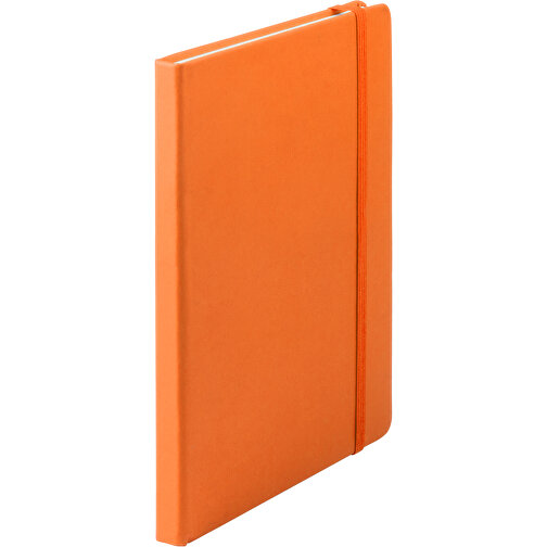 Notizblock Cilux , orange, PU, 14,70cm x 1,50cm x 21,00cm (Länge x Höhe x Breite), Bild 1