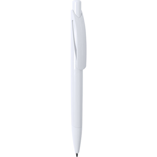 Antibakteriell Kugelschreiber Ramix , weiß, 14,00cm (Breite), Bild 1