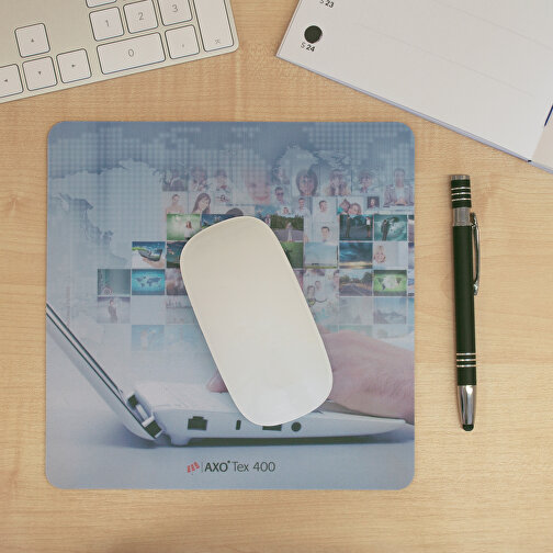 AXOPAD® Mousepad AXOTex 400, 20 x 20 cm kvadratisk, 2,4 mm tyk, Billede 5