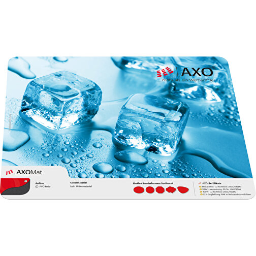 AXOPAD® Fodstøtte AXOMat 700, 50 x 33 cm rektangulær, 1,0 mm tyk, Billede 1