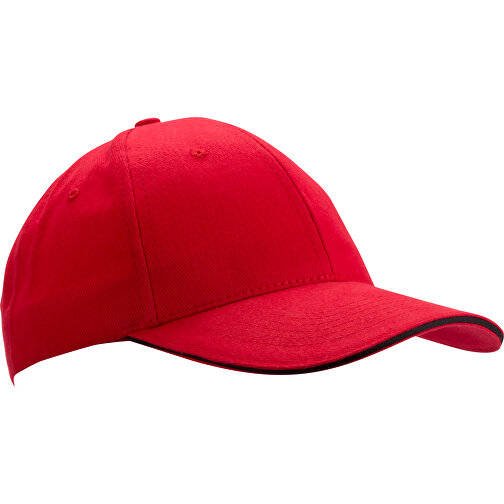 Mütze Rubec , rot, 100% Gebürstete Baumwolle, , Bild 1