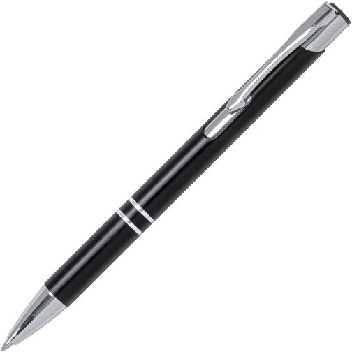 Kugelschreiber Trocum , schwarz, Aluminium, 13,70cm (Breite), Bild 2
