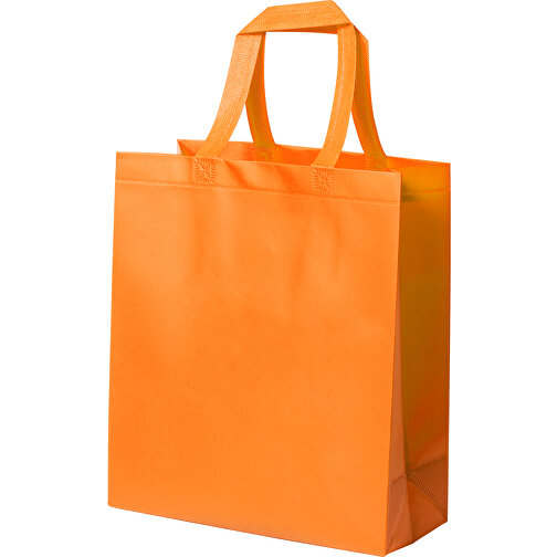 Tasche Fimel , orange, Laminiertes Non-Woven, 35,00cm x 15,00cm x 40,00cm (Länge x Höhe x Breite), Bild 1
