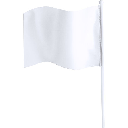 Fähnchen Rolof , weiß, Polyester, 21,00cm x 30,00cm (Länge x Breite), Bild 1