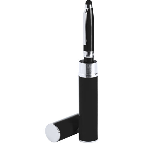 Kugelschreiber Pointer Hasten , schwarz, Metall, 15,60cm (Breite), Bild 1