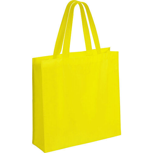 Tasche Natia , gelb, Laminiertes Non-Woven, 38,00cm x 12,50cm x 38,00cm (Länge x Höhe x Breite), Bild 1
