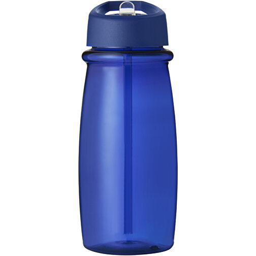 H2O Active® Pulse 600 Ml Sportflasche Mit Ausgussdeckel , blau / blau, PET Kunststoff, 72% PP Kunststoff, 17% SAN Kunststoff, 11% PE Kunststoff, 19,90cm (Höhe), Bild 3