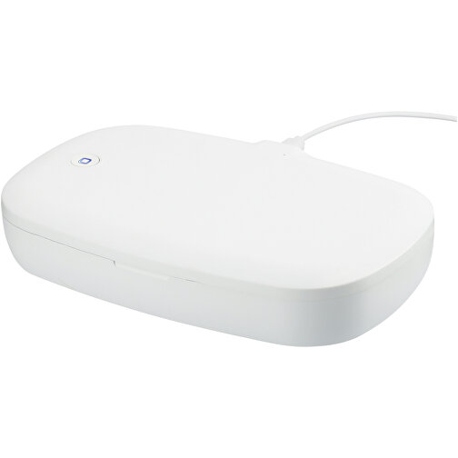 Capsule UV Smartphone Sterilisator Mit Kabellosem 5 W Ladepad , weiß, ABS Kunststoff, 20,40cm x 4,30cm x 12,60cm (Länge x Höhe x Breite), Bild 5