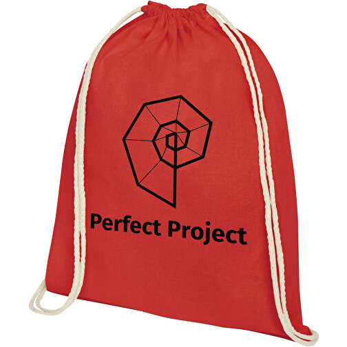 Plecak Oregon wykonany z bawełny o gramaturze 140 g/m² ze sznurkiem ściągającym, Obraz 2