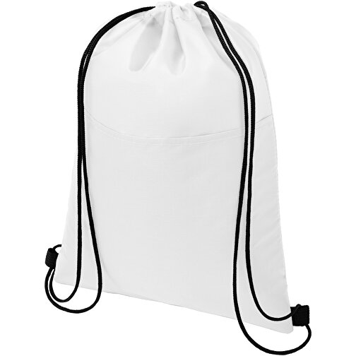Oriole Kühltasche Mit Kordelzug 5L , weiß, 210D Polyester, 32,00cm x 43,00cm (Länge x Höhe), Bild 1