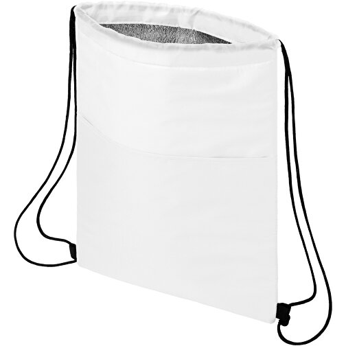 Oriole Kühltasche Mit Kordelzug 5L , weiß, 210D Polyester, 32,00cm x 43,00cm (Länge x Höhe), Bild 6