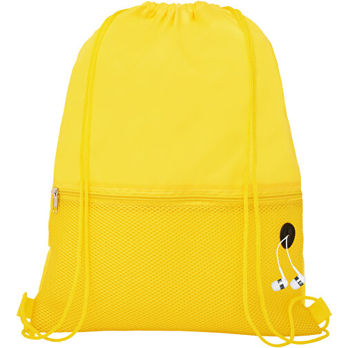 Oriole Netz-Sportbeutel 5L , gelb, 210D Polyester, 33,00cm x 44,00cm (Länge x Höhe), Bild 5