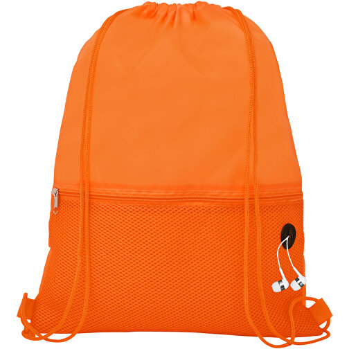 Oriole Netz-Sportbeutel 5L , orange, 210D Polyester, 33,00cm x 44,00cm (Länge x Höhe), Bild 5