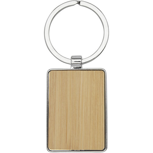 Porte-clés rectangulaire Neta en bambou, Image 4