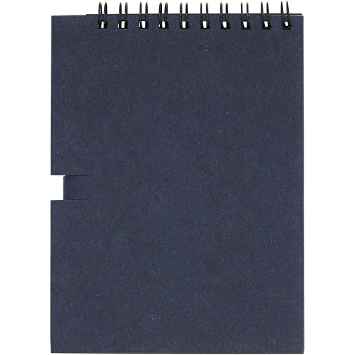 Luciano Eco Notizbuch Mit Spiralbindung Mit Stift – Klein , Green Concept, dunkelblau, Recyceltes Papier, 14,50cm x 10,50cm (Länge x Breite), Bild 4