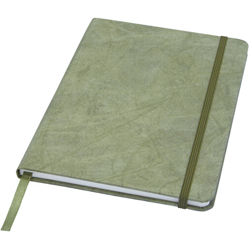 Breccia A5 Notizbuch Aus Steinpapier , Green Concept, grün, Tyvek® Papier, Steinpapier, 21,00cm x 1,00cm x 14,50cm (Länge x Höhe x Breite), Bild 1