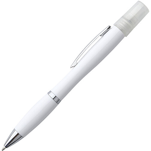 Nash Spray Kugelschreiber , weiß, ABS Kunststoff, 15,50cm (Länge), Bild 2