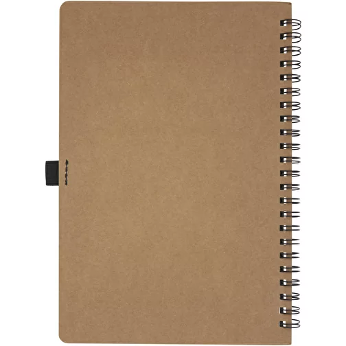 Carnet Cobble A5 à spirales en carton recyclé avec papier de pierre, Image 4