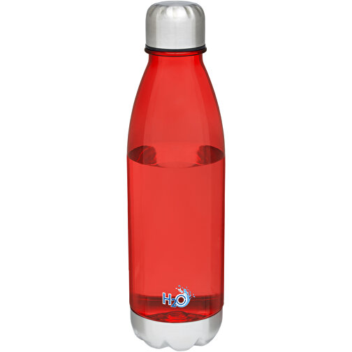 Cove 685 Ml Sportflasche , transparent rot, SK Plastic, Edelstahl, 25,30cm (Höhe), Bild 2