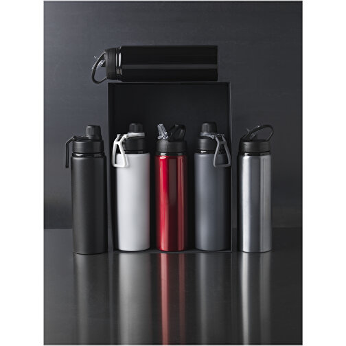Fitz 800 Ml Sportflasche , grau, Aluminium, PP Kunststoff, 25,50cm (Höhe), Bild 4