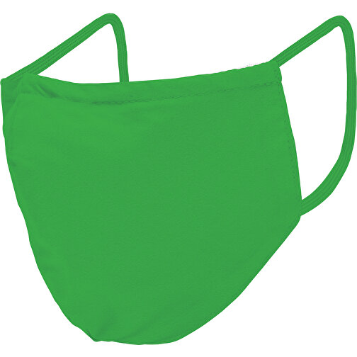Mund-Nasen-Maske Deluxe , grün, Polyester, 21,00cm x 12,00cm (Länge x Breite), Bild 2
