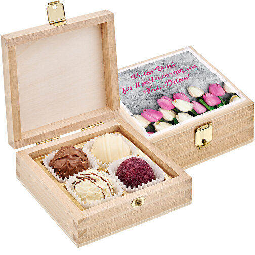 4pcs Chocolates Caja de madera, Imagen 1