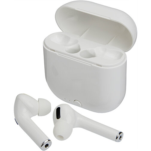 TWS Wireless Kopfhörer Mit Telefonie-Funktion , weiß, ABS, 12,60cm x 0,70cm x 6,50cm (Länge x Höhe x Breite), Bild 1