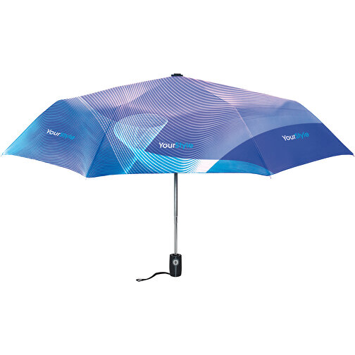 21' 3fach Gefalteter Premium Regenschirm , weiß, Pongee, 55,00cm (Höhe), Bild 6