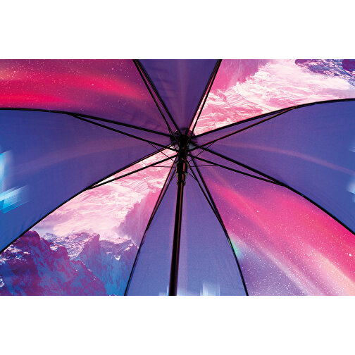 Full Color (Foto) 27' Regenschirm , weiß, Pongee, 94,00cm (Höhe), Bild 4