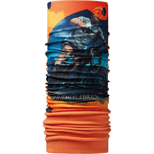 Multifunktions-Schal Mit Fleece , orange, Polyester, 70,00cm x 25,00cm (Länge x Breite), Bild 1