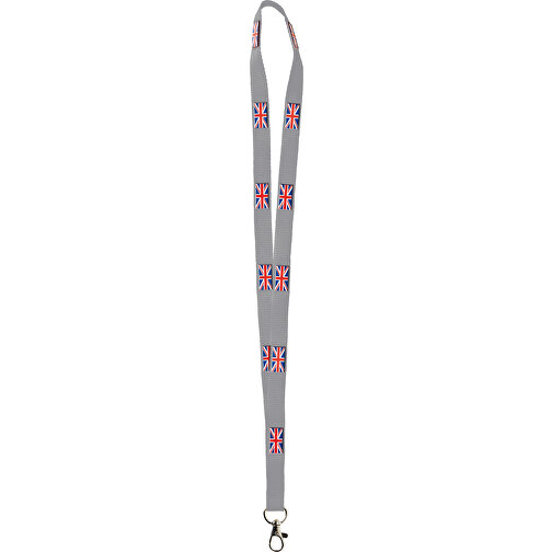 Polyester Lanyard 3D Druck, 20 Mm , hellgrau, Polyester, 90,00cm x 2,00cm (Länge x Breite), Bild 1