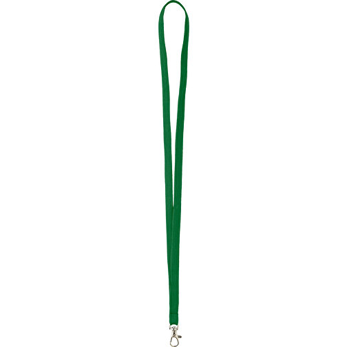 10 Mm Tubular Lanyard , dunkelgrün, Polyester, 90,00cm x 1,00cm (Länge x Breite), Bild 1
