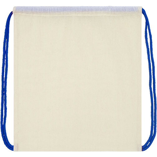 Plecak Oregon ściągany sznurkiem z kolorowymi sznureczkami, wykonany z bawełny o gramaturze 100 g, Obraz 3