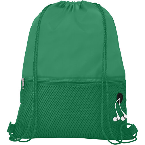 Oriole Netz-Sportbeutel 5L , grün, 210D Polyester, 33,00cm x 44,00cm (Länge x Höhe), Bild 5