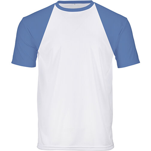 Reglan T-Shirt Individuell - Vollflächiger Druck , taubenblau, Polyester, XL, 76,00cm x 120,00cm (Länge x Breite), Bild 1