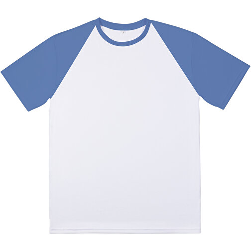 Reglan T-Shirt Individuell - Vollflächiger Druck , taubenblau, Polyester, 2XL, 78,00cm x 124,00cm (Länge x Breite), Bild 5