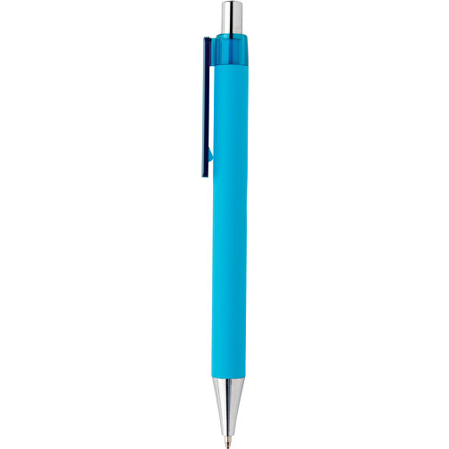 X8 Stift Mit Smooth-Touch, Blau , blau, ABS, 14,00cm (Höhe), Bild 3